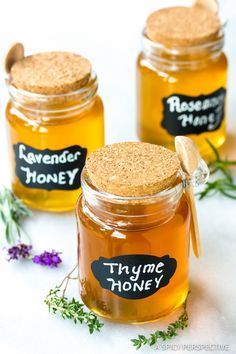 Infused Honey Recipes, Herb Infused Honey, Infused Honey, A Spicy Perspective, Homemade Food Gifts, Chocolate Food, Lavender Honey, Honey Recipes, Organic Honey