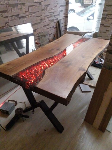 Unique Dining Tables, Epoxy Table Top, Wood Table Design, Epoxy Table, Resin Furniture, Dining Table Design, Into The Woods, Resin Table, Wood Resin