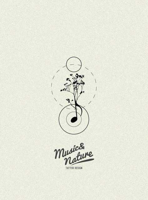 Music Therapy Tattoo Designs, Music Is Healing Tattoo, Music Nature Tattoo, Music And Nature Tattoo, Music Lover Tattoo Ideas, Tattoos For Music Lovers Unique, Outdoor Tattoos, Brother Memorial Tattoo, Muse Tattoo