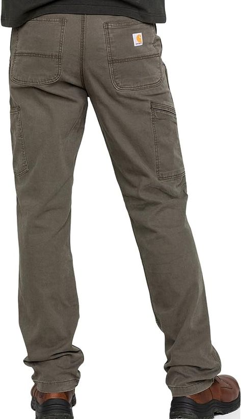 Carhartt mens Rugged Flex Rigby Double Front Work Utility Pants, Tarmac, 32W x 32L US affiliate link Men's Workwear Fashion, Canvas Work Pants, Carhartt Workwear, Mens Rugged, Mens Work Pants, Carhartt Pants, Carhartt Shirts, Safety Clothing, Men Carhartt