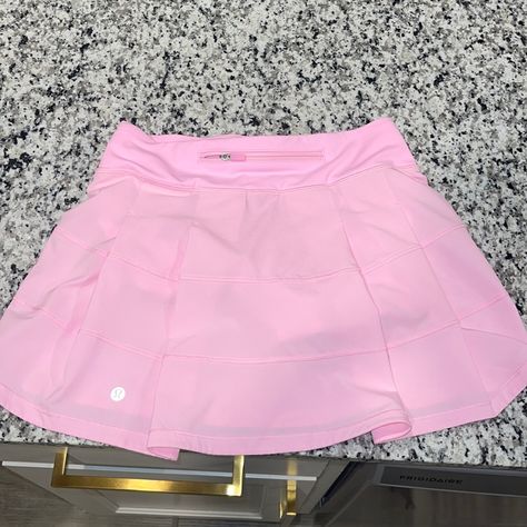 Rare Color!!!! Never Worn. Perfect Condition. Seen This Listed For As Much As $250!!!! Lulu Lemon Skirt, Lululemon Wishlist, Tennis Essentials, Lemon Skirt, Pink Tennis Skirt, Rock Costume, Cute Middle School Outfits, Lulu Outfits, Pink Tennis