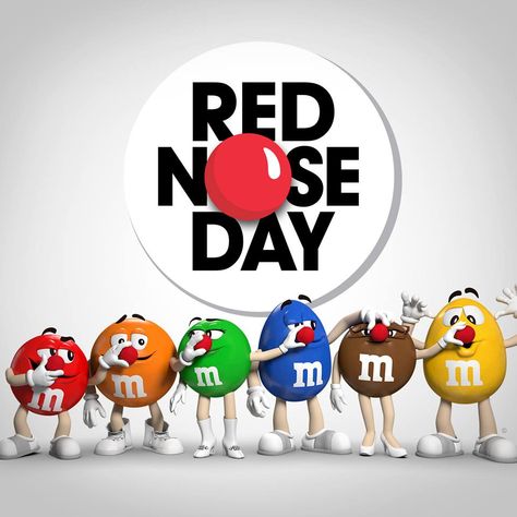 red nose day M&m Characters, Red Nose Day, Award Show, Cricut Tips, Red Nose, Billiard Balls, Cricut, Social Media, Media