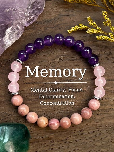 Multicolor  Collar  Stone   Embellished   Women Fashion Jewelry Memory Bracelets, Protection Bracelets, Rhodonite Bracelet, Memory Bracelet, Chain Headband, Prayer Bead Bracelet, Blessing Bracelet, Stretchy Beaded Bracelet, Memorial Bracelet