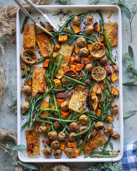 Tofu Dinners, Pan Tofu, Dinner 2023, 2024 Recipes, Holiday Dishes, Vegan Holiday, Vegan Tofu, Vegan Thanksgiving Recipes, Easy Vegan Dinner