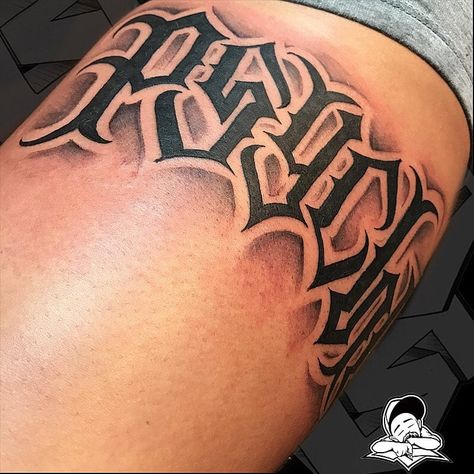 Tattoo by Big Sleeps #BigSleeps #letteringtattoos #lettering #text #quote #font #writing #shadow | By Big Sleeps | Jul 29th 2018 | 621229 Shaded Lettering Tattoo, Shading In Tattoos, Bold Tattoo Fonts For Men, Bold Font Tattoo, Big Sleeps Lettering, Cool Text Tattoo, Leterings Tattoo, Tattoo Shading Ideas, Font Tattoo Ideas