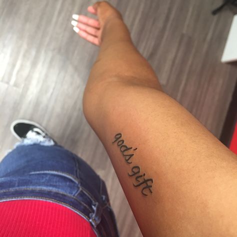 #tattoos #tattoosforwomen #tattooideas #tattoodesigns #tattooquotes #tattoosymbols #biceptattoo #armtattoo #armtattoodesigns #armtattoosforwomen #smalltattoos #smalltattooideas #smalltattoodesigns #meaningfultattoos #cursivetattoos Tatoos Woman 2023, Bicep Name Tattoos For Women, Bicep Tattoo Ideas Women, Medium Tattoos For Women Arm, Bicep Tattoo Women Inner, Gift From God Tattoo, Biceps Tattoo For Women, Small Bicep Tattoos For Women, Medium Sized Tattoos For Women