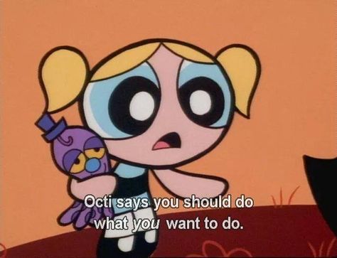 When a creepy stuffed octopus told people to follow their dreams. | Community Post: 14 Times "The Powerpuff Girls" Spoke The Truth Kasumi Cosplay, Chuckie Rugrats, Powerpuff Kızları, Power Puff Girls Bubbles, Powerpuff Girls Wallpaper, Powerpuff Girl, The Powerpuff, Cartoon Profile Pictures, Cross Roads