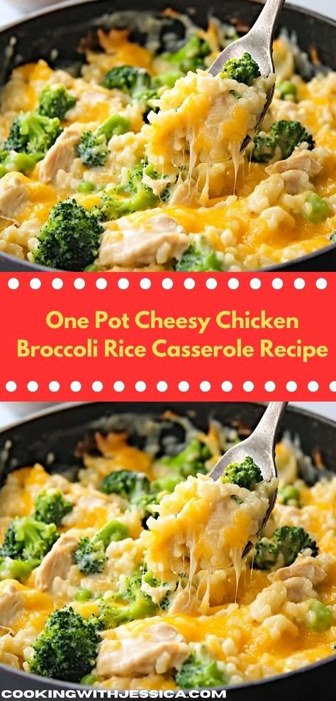 Searching for a quick and satisfying meal? This One Pot Cheesy Chicken Broccoli Rice Casserole is your go-to recipe. With its rich flavors and simple preparation, it's a winner for family dinners any night of the week. Cheesy Chicken Broccoli Rice Casserole, Cheesy Chicken Broccoli Rice, Ms Recipes, Cheesy Rice, Chicken Broccoli Rice Casserole, Yummy Casserole Recipes, Chicken Broccoli Rice, Broccoli Rice Casserole, Cheesy Chicken Broccoli