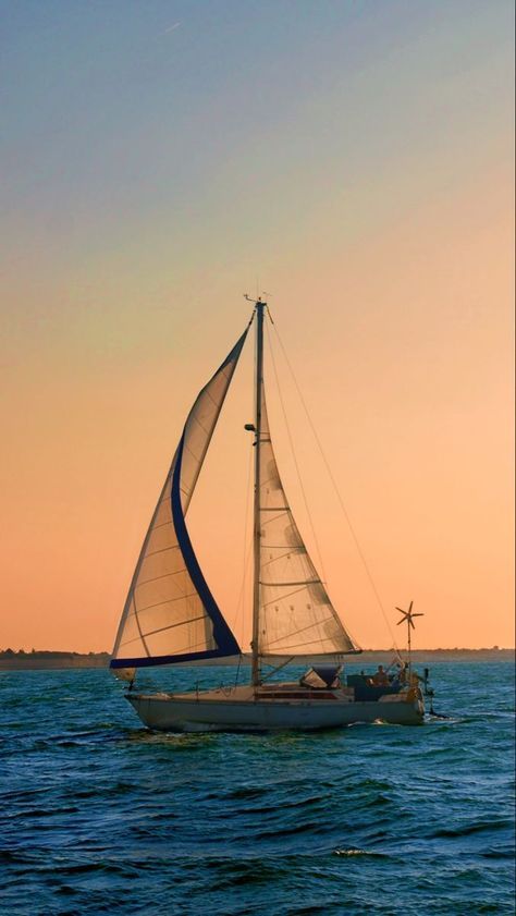 Vibe Wallpaper, Sailing Aesthetic, How To Sail, Sailing Photography, Nautical Aesthetic, Boat Wallpaper, Sea Aesthetic, Painting Reference, Boat Pics