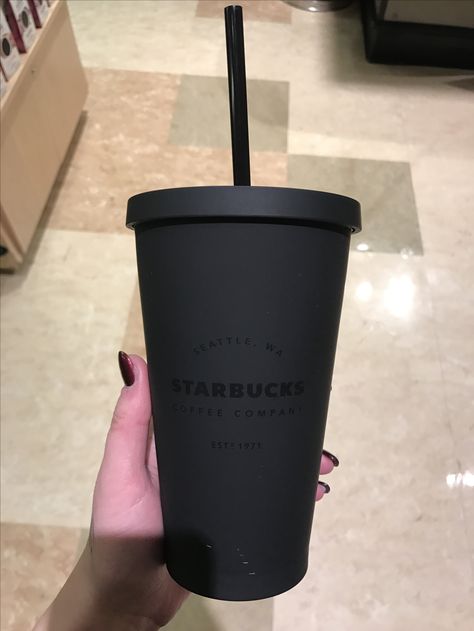 Starbucks matte black cup (Safeway Starbucks lynden) Wall Collage Blue, Copo Starbucks, Aesthetic Pictures For Wall Collage, Aesthetic Pictures For Wall, Pictures For Wall Collage, Starbucks Bottles, Pictures For Wall, Starbucks Cup Art, Starbucks Tumbler Cup