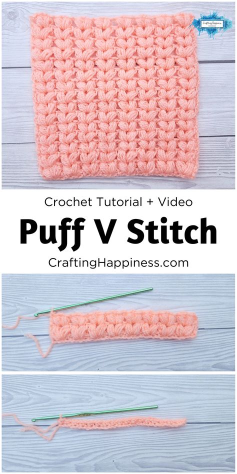 Chunky Yarn Crochet Pattern, Bulky Yarn Crochet, Chunky Yarn Blanket, V Stitch Crochet, Chunky Crochet Blanket Pattern, Puff Stitch Crochet, Irish Crochet Patterns, Chunky Crochet Blanket, V Stitch