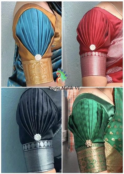 Hand Patch Work Blouse Designs, Blouse Bahi Designs Latest, Blouse Baju Designs Latest, Blouse Designs Hands Pattern, Latest Blouse Hand Designs Pattern, Blouse Designs Hands, Baju Design For Blouse, Hand Blouse Designs, Blouse Baju Design