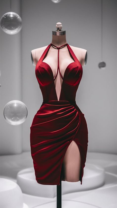 #summerdress #ootd #dressup #dresslover Red Clubbing Dress, Red Night Out Outfit, Night Dress Aesthetic, Nightclub Dresses, Hot Red Dress, 21st Birthday Outfit, Nightclub Dress, Cute Dresses For Party, Women Bodycon Dress