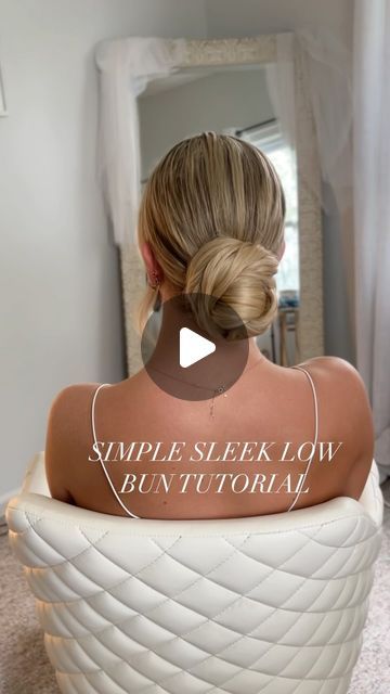 Kristen Okaly on Instagram: "Always my favorite bun hack 🫶🏻 . . #bridalupdo #bridalhairinspo #njbride #newjerseywedding #bridalreels #weddingreels #hairreels #hairtutorial #lowbuntutorial #haireducation #sleekbun #bridalhairideas #bridesmaidshair #classichairstyles" Bridesmaid Hairstyles Updo Sleek, How To Bridal Updo, Classic Bridal Bun, Slick Back Wedding Bun, Low Knot Bun Tutorial, Slicked Back Bun Wedding Hair, Simple Low Bun Wedding Hair, Fancy Low Bun, Sleek Low Bun Wedding Hair