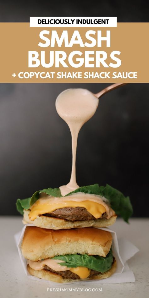 Burger Aioli, Smash Burger Sauce Recipe, Shack Sauce Recipe, Shake Shack Sauce, Shack Sauce, Shake Shack Burger, Burger Sauces Recipe, Smash Burger Recipe, Family Dinner Recipe