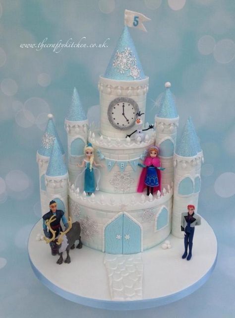 Frozen Cake Castle, Torte Frozen, Birthday Cake Princess, Disney Frozen Castle, Frozen Castle Cake, Ideas For Birthday Cake, Pastel Frozen, Frozen Birthday Party Cake, Bolo Rapunzel