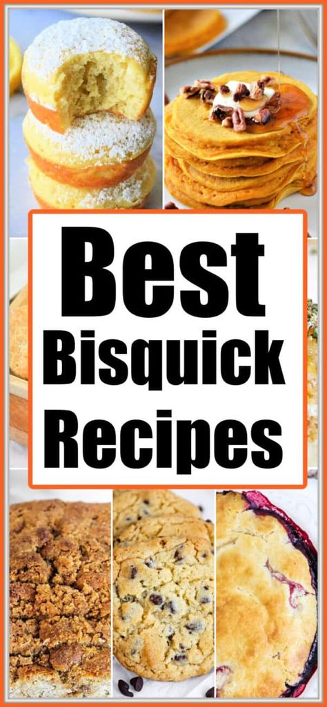 Bisquick Cobbler, Easy Bisquick Recipes, Bisquick Chicken Recipes, Copycat Bisquick Recipe, Bisquick Recipes Dinner, Bisquick Inspired Recipes, Bisquick Muffins, Bisquick Recipes Breakfast, Bisquick Cookies