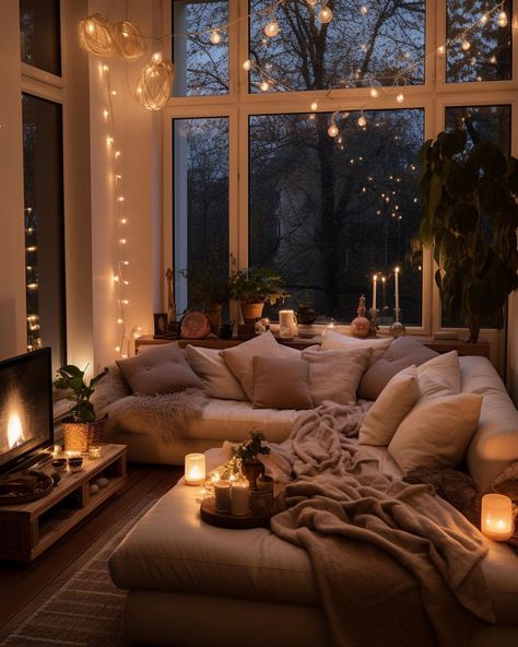 Home Decor Ideas Bedroom, Apartment Decoration, Apartment Aesthetic, Christmas Living Rooms, Cozy Room Decor, Dream House Rooms, Apartment Decor Inspiration, Decor Ideas Bedroom, Dream Room Inspiration