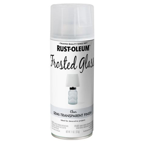 Rust-Oleum Specialty 11 oz. Frosted Glass Spray Paint (6 Pack), Clear Frosted Glass Spray Paint, Glass Spray Paint, Frosted Glass Spray, Paint Keys, Spray Paint Colors, Glitter Spray, Paint Techniques, Spray Paints, Cedar Creek