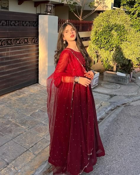 Eid Mubarak, Red Dress, Red