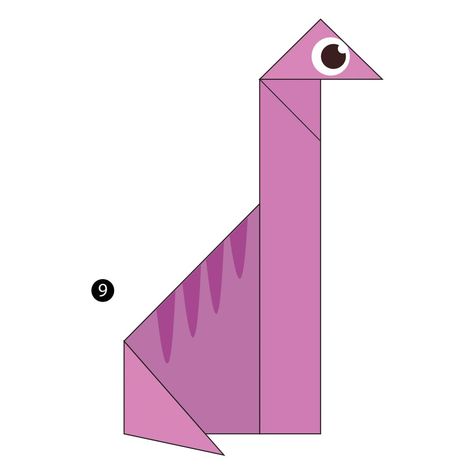 How to Fold an Easy Origami Apatosaurus Origami Dinosaur Easy, Paper Animal Crafts, Dinosaur Origami, Paper Dinosaur, Dinosaur Model, Dinosaurs Preschool, Kids Origami, Art Adventure, Preschool Arts And Crafts