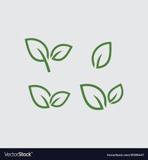 Set leaf logo design template green sprout Vector Image Sprout Logo, Leaf Logo Design, Indoor Playground Design, Leaf Symbol, Template Green, Nature Logo Design, Nature Logo, Circle Logo Design, Playground Design