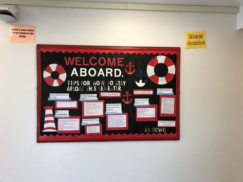 Ra Bulletin Boards Welcome To College, Welcome Aboard Bulletin Board, Ra Introduction Bulletin Board, Ra Welcome Back Bulletin Boards College, Welcome Bulletin Boards Ra, Ra Travel Theme Bulletin Boards, Campus Resources Bulletin Board, Welcome Ra Boards, Ra Welcome Board