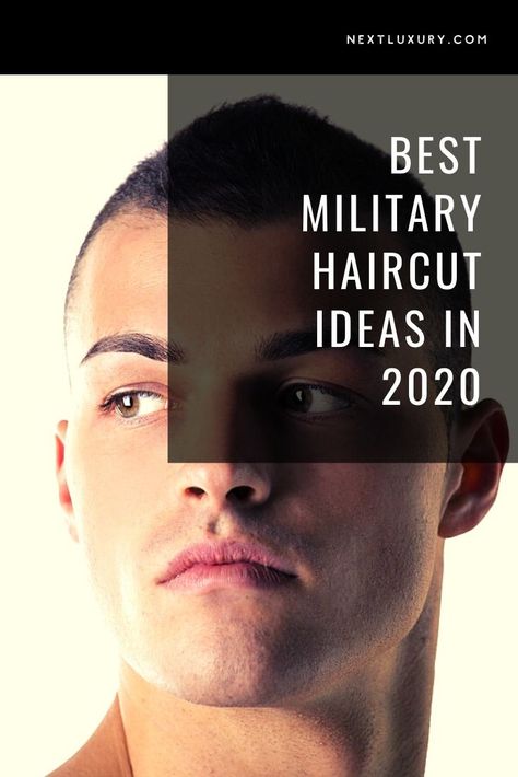 Deciding to equip a military haircut is an excellent choice. Almost all military men’s haircuts are classified as short and many men prefer them because they require little to no styling, yet they still look razor sharp. #mensfashion Air Force Haircut Men, Military Fade, Military Hairstyles, Induction Cut, Army Haircut, Military Haircuts Men, Buzz Cut Styles, Haircut Ideas For Men, Military Hair