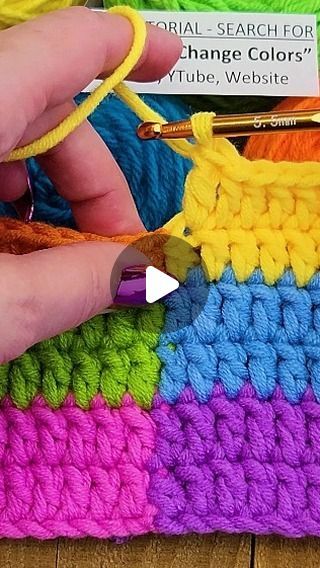 Cotton Crochet Patterns, Change Colors In Crochet, Yarn Tutorials, Crochet Artist, Crochet Hack, Crochet Stitches Free, Easy Crochet Stitches, Crochet Lessons, Crochet Stitches For Beginners