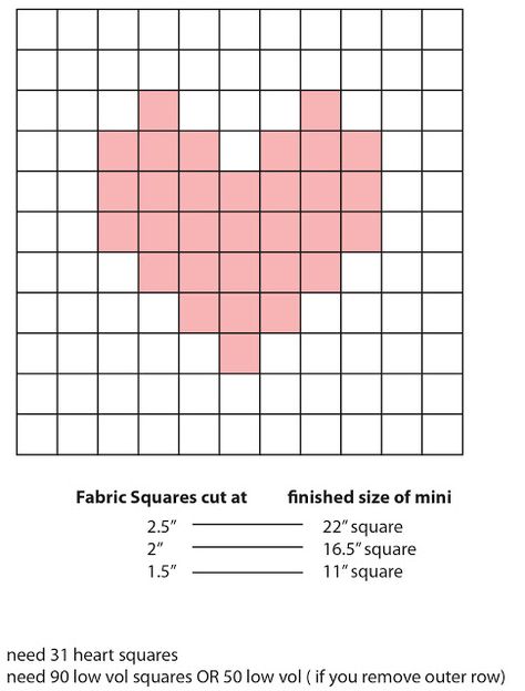 Pixelated Heart Mini Quilt - the math and diagram to make your own Pixel Art Simples, Pixelated Heart, Pixel Heart, Graph Crochet, Easy Pixel Art, Pixel Art Templates, Pixel Drawing, Diy Perler Bead Crafts, Pixel Crochet