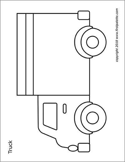 Printable Truck Template, Truck Template Free Printable, Car Template Free Printable, Car Coloring Pages Free Printable, Truck Coloring Pages Free Printable, Truck Template, Printable Cars, Car Template, Bus Crafts