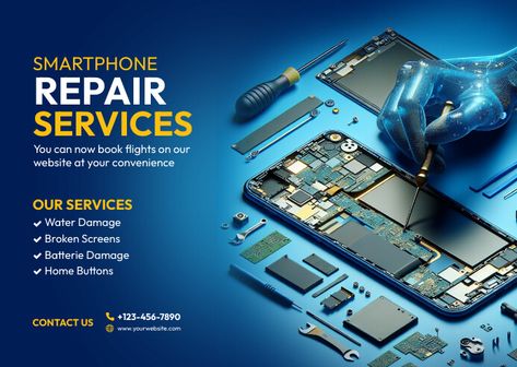 Mobile Repair Shop Design, Mobile Service Poster, Mobile Repairing Banner, Mobile Repairing Logo, Phone Repair Shop Design, Phone Repair Flyer, Phone Poster Design, Phone Ads, Alien House