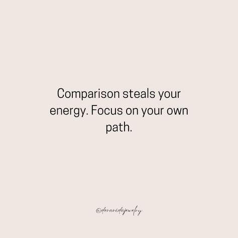 Comparison steals your joy. Focus on your own path. It’s easy to get distracted by what others are doing, but your journey is unique. Celebrate your achievements, big or small, and keep your eyes on your own goals. You’ve got this! ✨ #devavida #comparison #selflove #motivation #uniqueness #focus #inspiration Focus On Your Own Life Quotes, What You Focus On Expands, Focus On Present, Focus Inspiration, Selflove Motivation, You Ve Got This, Focus On Yourself, Happy Quotes, Meaningful Quotes