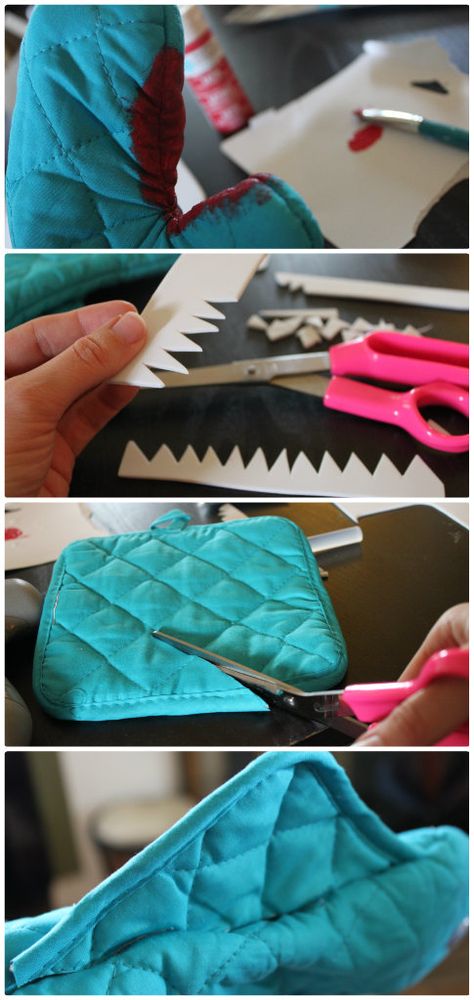 Tutorial: Oven Mitt Shark Puppet » Dollar Store Crafts Shark Puppet Craft, Shark Crafts, Bowl Craft, Shark Puppet, Shark Craft, Puppet Craft, Happy Shark, Counseling Tools, Shark Toy