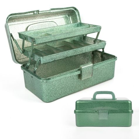 PRICES MAY VARY. Multipurpose Crafts Organizer Storage: This Art&Craft storage box provides classification of your items, especially great for organizing your fishing tackle, repairing tools, art & craft supplies, sewing tools,makeup accessories,kids toys DIY crafts. Enough Capacity: 12" storage organizer box size: 12.2" x 6.7" x 5.5"(310*170*140mm), 3 compartment on upper ,5 compartment on middle. Plastic carrying sewing case with handle: removable plastic reinforced side arm for 180° horizonta Art Craft Storage, Craft Tool Storage, Kids Toys Diy, Sewing Supplies Organization, Art Studio Storage, Craft Storage Box, Tools Art, Craft Organizer, Vintage Sewing Box