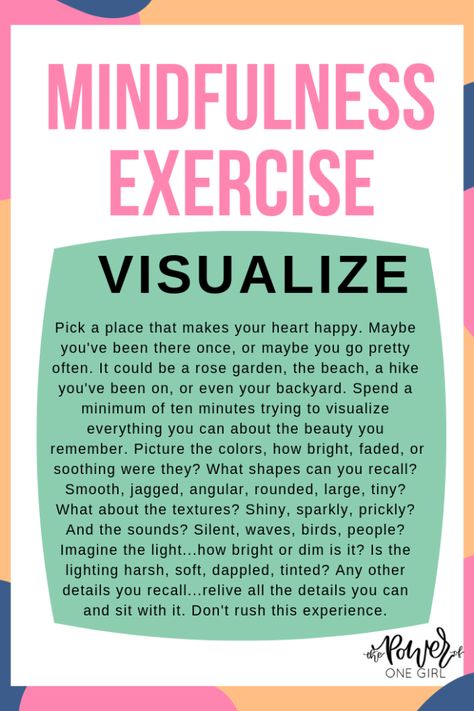 MINDFULNESS EXERCISE – VISUALIZATION Visualisation Exercises, Leadership Classes, The Power Of One, Mindfulness Practices, Mindfulness Exercises, Emotional Resilience, Mindfulness Activities, Healthy Mindset, Positive Psychology