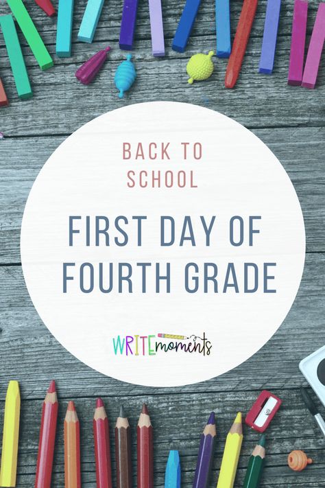 First Day Of Fourth Grade, 4th Grade Classroom Setup, Instructional Activities, 4th Grade Activities, Fourth Grade Writing, First Week Activities, First Day Activities, First Week Of School Ideas, 4th Grade Ela