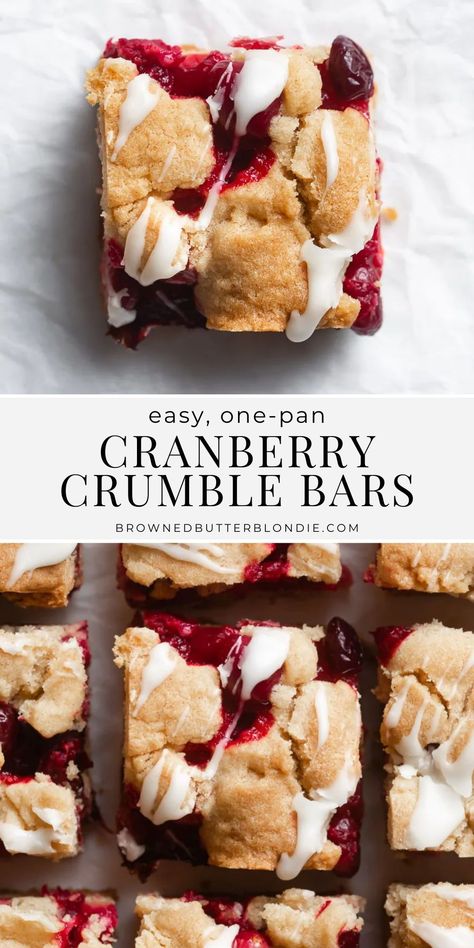 Thanksgiving Bar Recipes, Cranberry Gooey Butter Bars, Fall Dessert Recipes Cranberry, Blackberry Crumble Bars, Cranberry Apple Bars, Fruit Dessert Bars Recipes, Bars To Bake, Cranberry Bars Recipe Easy, Apple And Cranberry Recipes