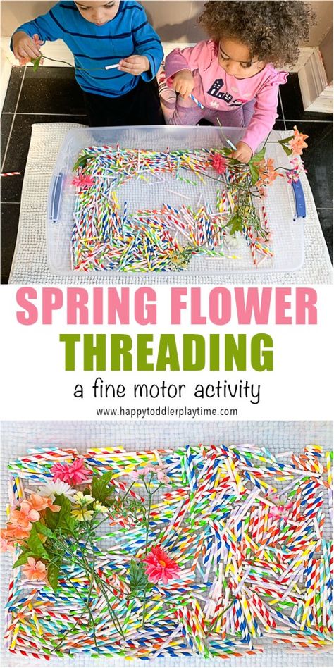 Here is a beautiful spring flower threading fine motor skill activity to do this spring using straws and flowers! This is perfect for toddlers and preschoolers. Flower Fine Motor Activities Preschool, Flower Gross Motor Activities, Plants Activities, Rainforest Room, Worksheet 3rd Grade, Motor Skill Activity, Spring Science Activities, Gruffalo Activities, Toddler Fine Motor Activities