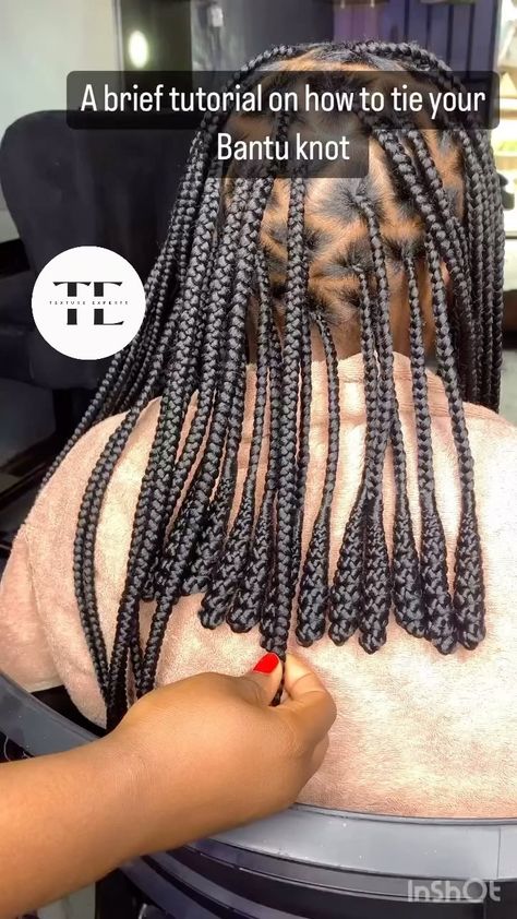 Textured Hair Education | @onches_touch with the Bantu tutorial #bantuknots #braidtutorial | Instagram Bantu Knotless Braids, Braiding Hair Colors, Hair Education, Bantu Knots, Braid Tutorial, Braiding Hair, Hair Colors, Textured Hair, Braided Hairstyles