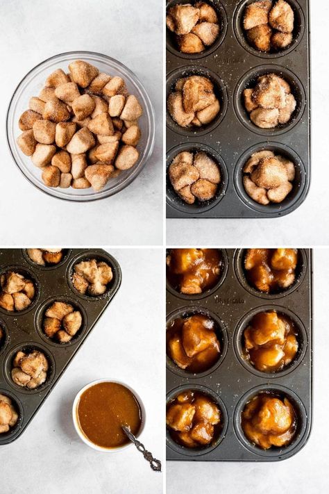 Monkey Bread Muffin Tin, Monkey Bread 1 Can Biscuits, Muffin Tin Monkey Bread, Cinnamon Roll Monkey Bread Muffins, Individual Monkey Bread Muffin Tins, Canned Cinnamon Roll Monkey Bread, Monkey Bread In Muffin Tins, Mini Monkey Bread Muffins, Individual Monkey Bread