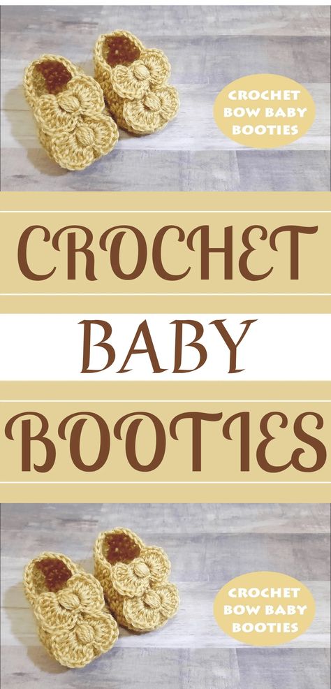 How To Crochet Baby Booties - Crocheted World Market Patterns, Crochet Baby Booties Tutorial, Crochet Baby Hats Free Pattern, Crochet Baby Booties Pattern, Crochet Baby Boots, Crochet Tutorial Pattern, Baby Booties Pattern, Crocheting Ideas, Beginners Crochet