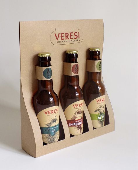 Bottle Packaging Ideas, Beer Display, Craft Beer Packaging, Beer Packaging Design, Spices Packaging, Beer Box, Diy Beer, Packaging Template Design, Packaging Template