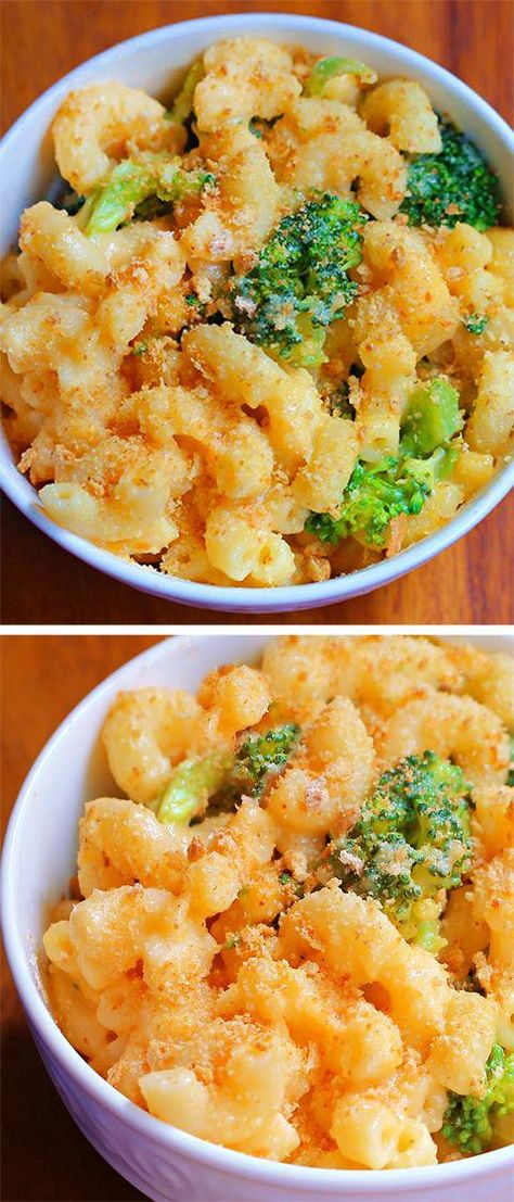 Healthy Mac And Cheese Recipe, Mac And Cheese Rezept, Healthy Mac N Cheese Recipe, Makaroni Keju, Healthy Cheese Recipes, Healthy Mac And Cheese, Broccoli Dinner, Mac And Cheese Healthy, Healthy Mac N Cheese