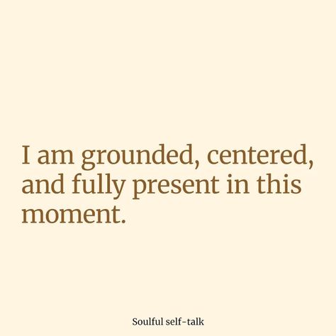 Embrace the power of being grounded and centered in the present moment. 🌍✨ Trust in your strength and find peace within. Let's cultivate stability and connection together! ______________________________________________________________ #IAmGrounded #InnerPeace #Mindfulness #StayGrounded #PersonalGrowth #SelfAwareness #Grounding #MentalWellness #BePresent #CalmMind #NatureConnection #EmotionalStability #BalancedLife #SelfCare #HolisticLiving #MindBodySoul #Empowerment #PeacefulLiving #Findin... Being Present Affirmations, Present Affirmations, Present Moment Quotes, Grounded Quotes, Money Bowl, Being Grounded, Be Present Quotes, Digital Money, Vision Board Quotes