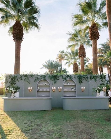 Coachella Wedding, Event Venue Design, Wedding Bar Decor, Tuscan Inspired Wedding, Event Entrance, Bar Catering, Modern Wedding Venue, Event Bar, 5 De Mayo