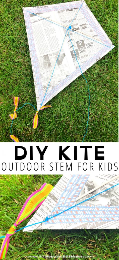 Kids Kite Craft, Activities For 3rd Graders Fun, Build A Kite, Homemade Kites, Make A Kite, Kite Building, Spring Stem, Abc Preschool, Kite Tail