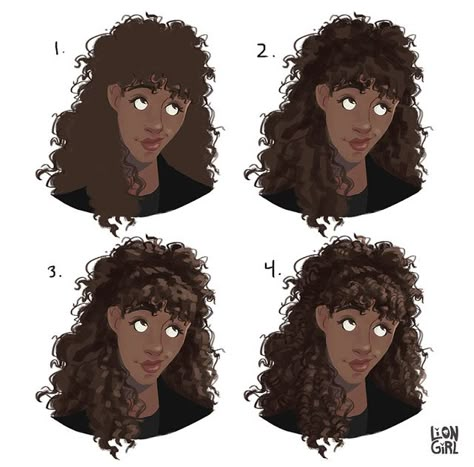 Curly Hair Painting Tutorial Coloring Black Hair Digital, How To Color Curly Hair Drawing, How To Shade Curly Hair Digital, How To Draw Curly Hair Digital Art, Curly Hair Digital Art Tutorial, Curly Hair Painting Tutorial, How To Draw Curly Hair Digital, Curly Hair Shading, Curly Hair Art Tutorial