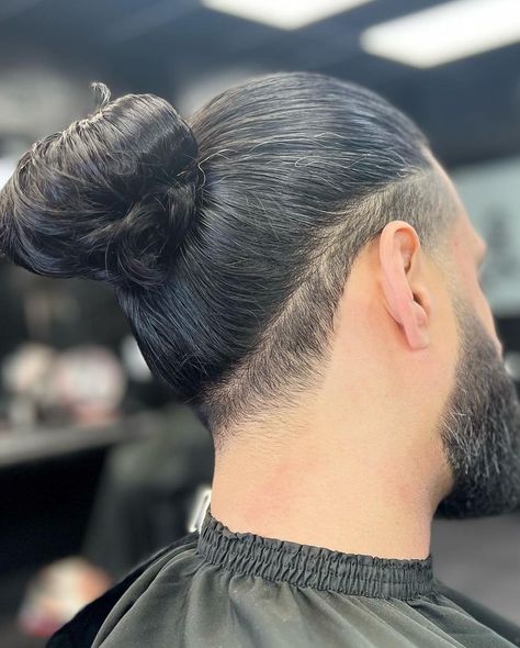 Men Ponytail Hairstyles Undercut, Men’s Ponytail, Man Ponytail Hairstyles, Boys Ponytail Hairstyles, Long Hair Styles Men Ponytail, Male Undercut Hairstyles, Man Bun Undercut Fade, Undercut Men Long Hair, Boy Ponytail Hairstyles