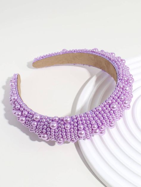 Purple Hairband, Pearl Bridal Headband, Purple Collar, Pearl Decor, Pearl Bridal, Hair Decorations, Bridal Headband, Bridal Pearls, Men's Beauty